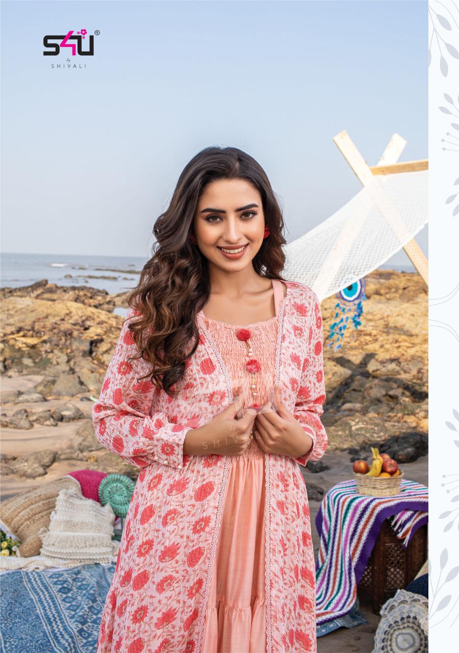 S4u Hello Jackets 6 New Stylish Fancy Party Wear Kurti Collection